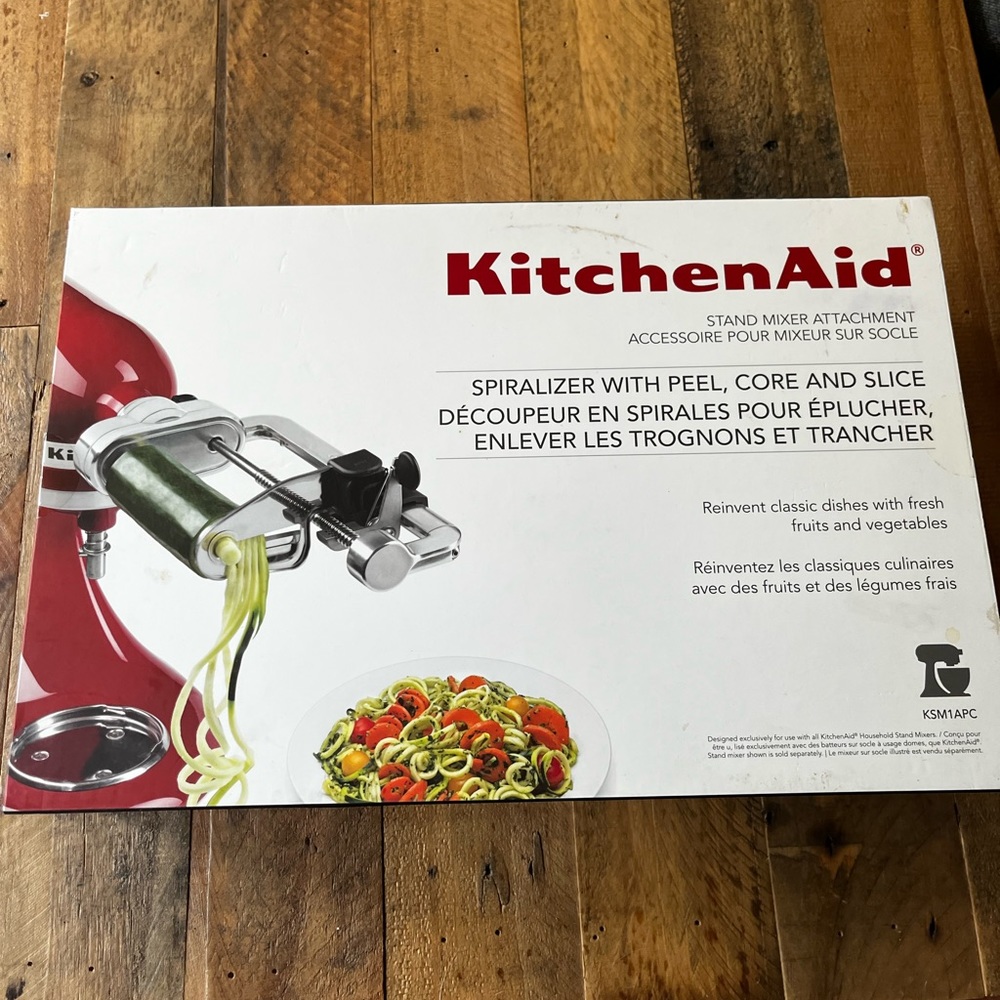 Kitchen Aid spiralizer attachment